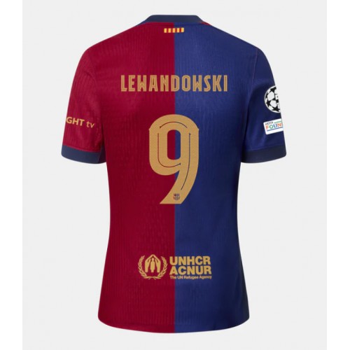 Moški Nogometni dresi Barcelona Robert Lewandowski #9 Domači 2024-25 Kratek Rokav